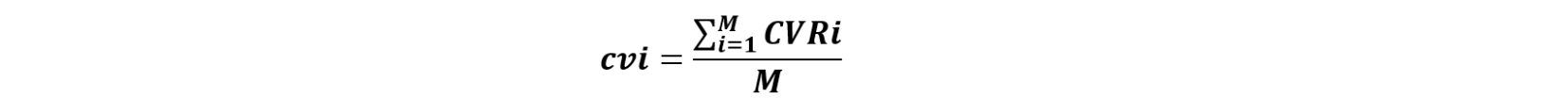 Ecuación Índice de Validez de Contenido (CVI).