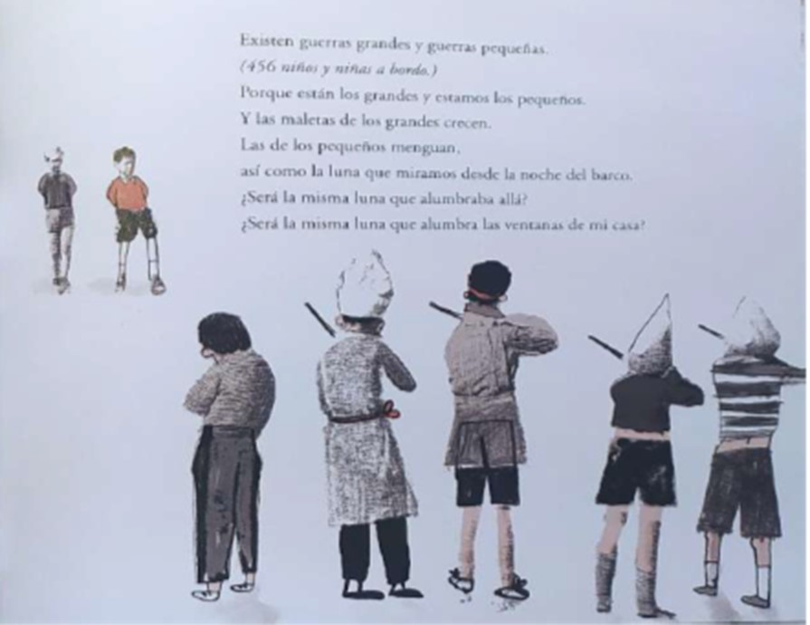 Imagen 2. Escena de niños jugando a fusilamientos.